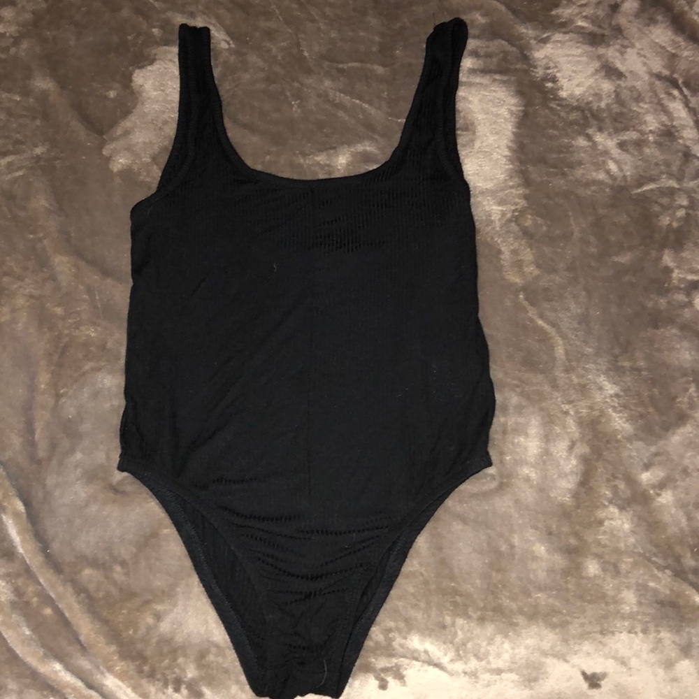 soft black bodysuit